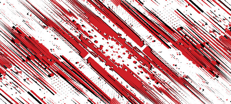 Paint the background diagonally over it with white brushstrokes.