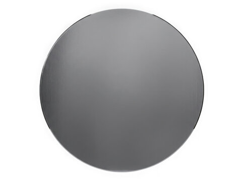 plain grey round satellite dish parabolic antenna isolated on transparent background