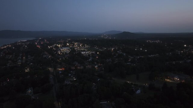 Establishing shot of Newburgh, New York