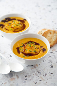 Traditional pumpkin soup