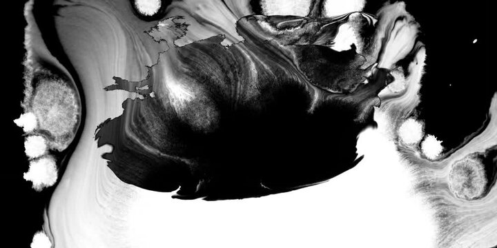 Black ink brush paint stroke transition Brush leak spreads over screen liquid splashing, drops, strokes, stain grunge. stencil frame drip spray, liquid graffiti ink splatter background, watercolor 4K