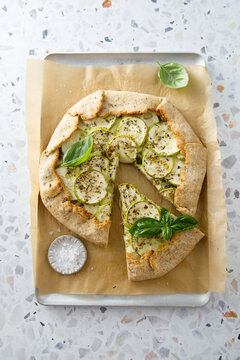 Courgette galette
