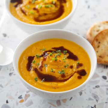Traditional pumpkin soup