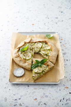 Courgette galette