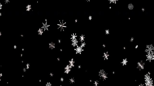 Gentle snowfall animation adds magical wintry touch to projects.