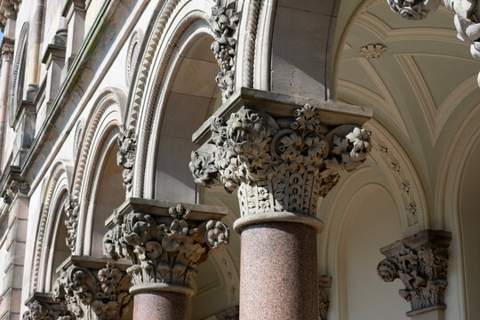 Flourishes on Corinthian Architectural Columns