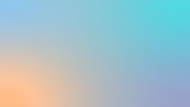 Soft gradient background blends pastel orange lavender and turquoise hues
