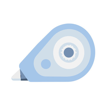 Correction tape office stationery tool  flat illustration