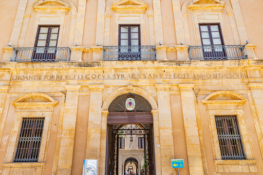 Syracuse baroque region and city in Sicily south of Italy and ortigia