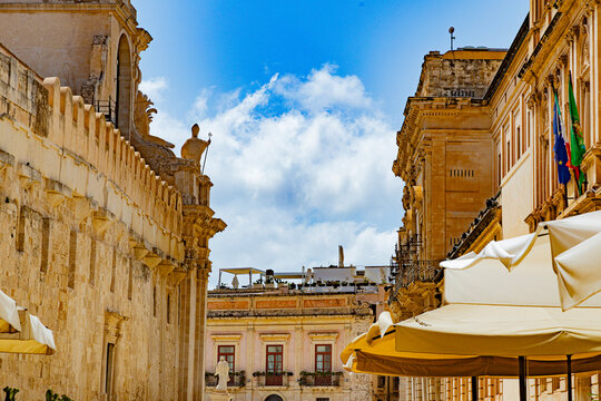 Syracuse baroque region and city in Sicily south of Italy and ortigia