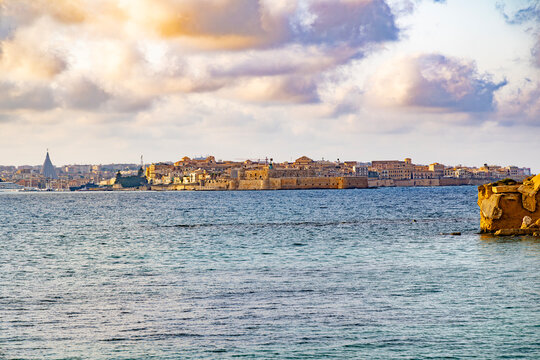 Syracuse baroque region and city in Sicily south of Italy and ortigia