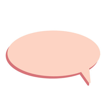 speech pink bubble icon 