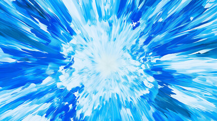 Obraz premium Blue Abstract Paint Explosion Background with Dynamic Brush Strokes