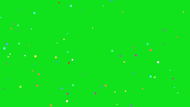 3D confetti explosion animation on greenscreen background. Perfect for celebration themes