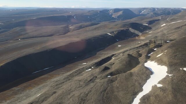 Arctic Tundra Landscape In Nunavut