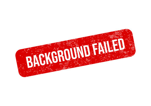 Red error stamp with background failed text isolated on transparent background