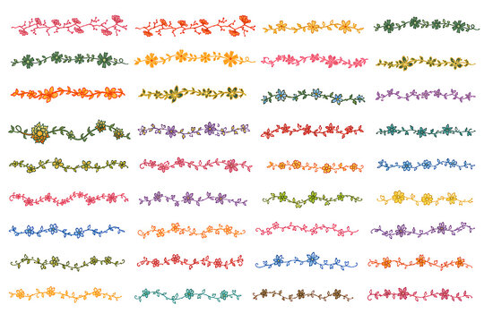 Floral Vine & Decorative Divider Collection