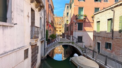 Venice Italy scenic canals, gondolas and historic architecture in the heart of Venice © Diana