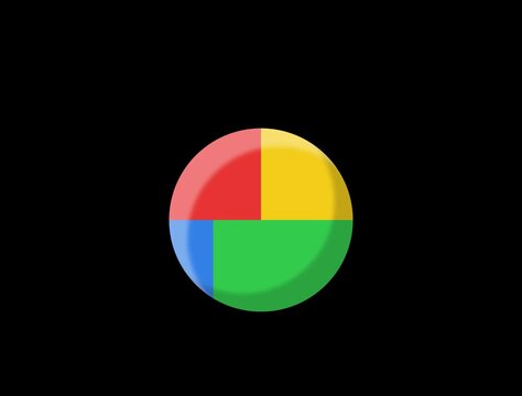 Playful colorful 3D bouncing ball animation with smooth squash and stretch on a clear background.