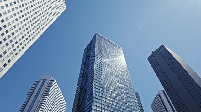 高層ビル　青空