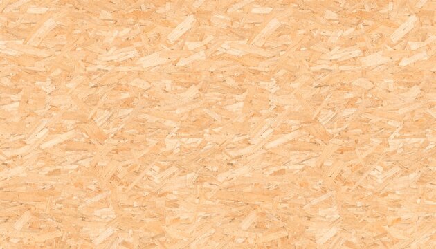 OSB oriented strand board wood texture with flat wood chip pattern, seamless construction panel background for floors, roofs, walls, building and interior design.