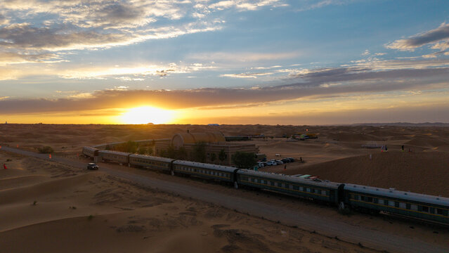 Train Hotel in the Desert