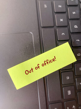 Out of Office Workplace Vacation and Employee Leave Concept