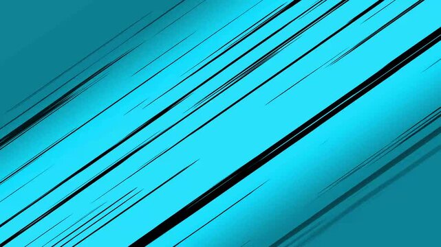 Dynamic comic book style blue background with black speed lines abstract action