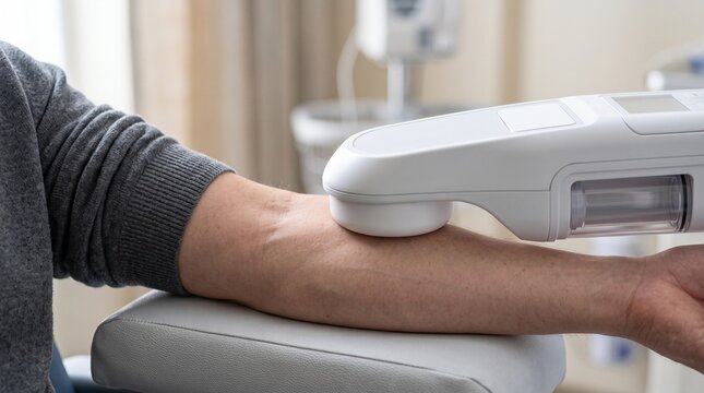 Robotic venipuncture interface on a resting arm