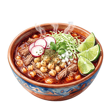 Traditional Pozole Rojo Bowl.svg