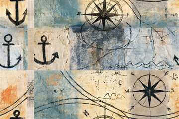 Fototapeta premium Elegant Vintage Museum Artwork Background – Classical Fine Art Texture for Wallpaper, Interior and Luxury Design
