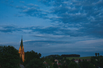 Malowniczy zmierzch nad Gietrzwałdem © Krzysiek Cegiełka