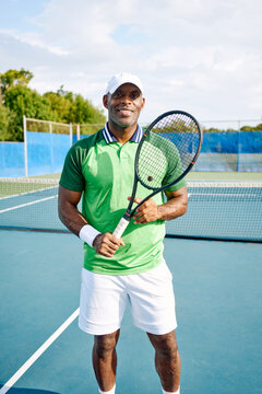 Portrait pro tennis player