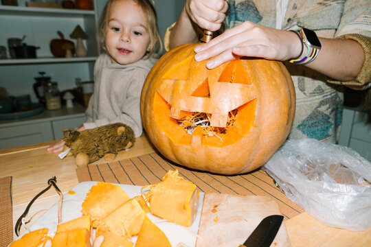 Carved Halloween Pumpkin