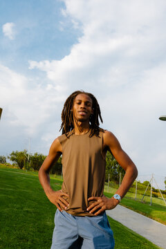 Portrait of a professional athlete with an inspiring expression