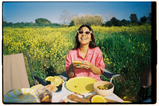 Friends Picnic Food Table
