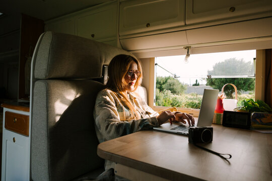 Remote Work in Motorhome