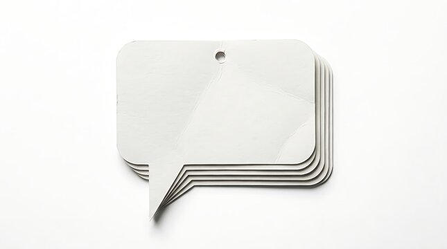 speech bubble tags for labeling on white background