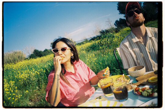 Friends Picnic Food Table