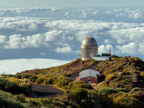 Observatory Dome at Roque de los Muchachos La Palma