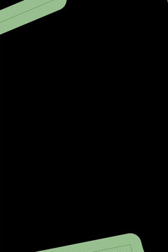 Abstract composition featuring elegant thin parallel lines in soft mint green on a dark solid surface