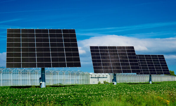 Renewable energy transition - solar cells PV panels 
