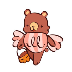 Fototapeta premium Cute Bear with Haloween costume