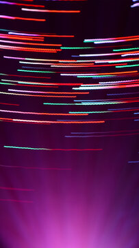 Futuristic Sphere of Light Trails and Neon Motion Lines Vertical Background
