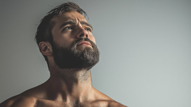 Strong man celebrating International Men's Day with confident expression  
