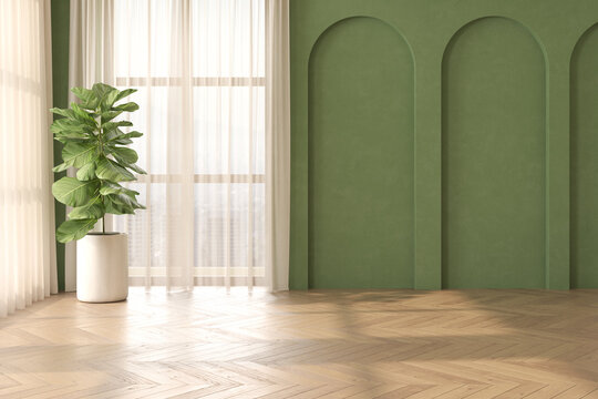 Modern style conceptual interior room