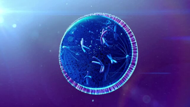 Cell division and chromosome activity inside a eukaryotic cell nucleus biology genetics