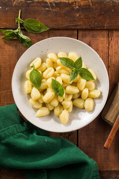 Potato Gnocchi with and bacon.