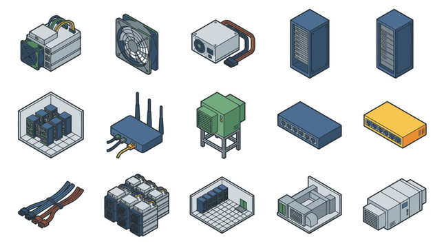 Collection of various electronic connectors and components.