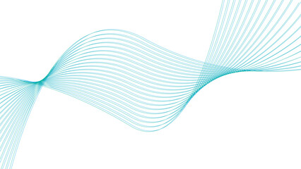Fototapeta premium Abstract Blue Wave Lines Background – Smooth Flowing Curves and Gradient Stripes Vector Design for Modern Art, Technology, and Creative Graphic Projects